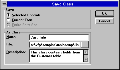 [ Fig. 16.  Save Class Window ]